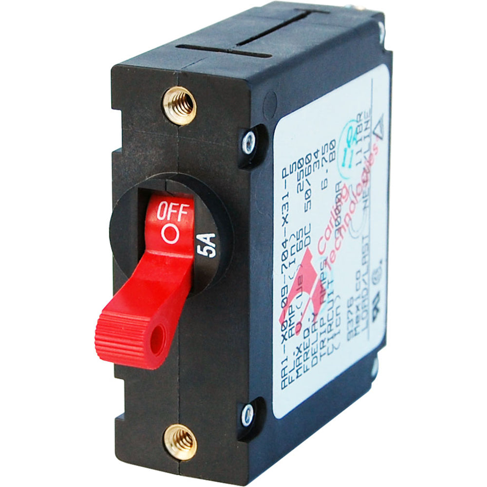 Blue Sea 7201 ACDC Single Pole Magnetic World Circuit Breaker 5 AMP 7201